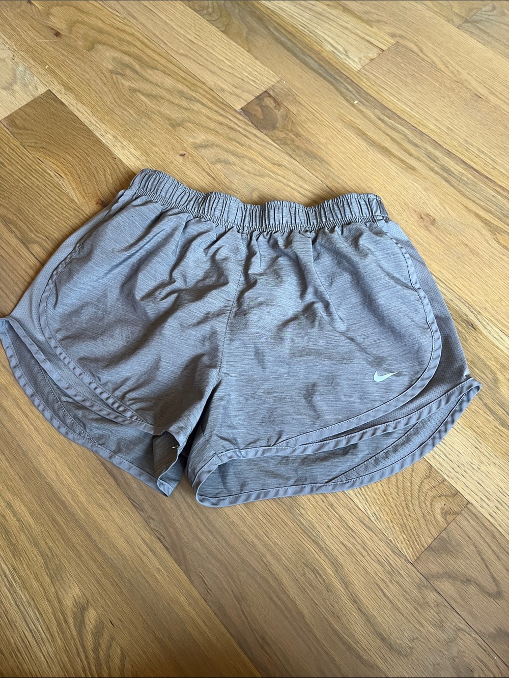 Nike Women’s Light Gray Athletic Running Shorts